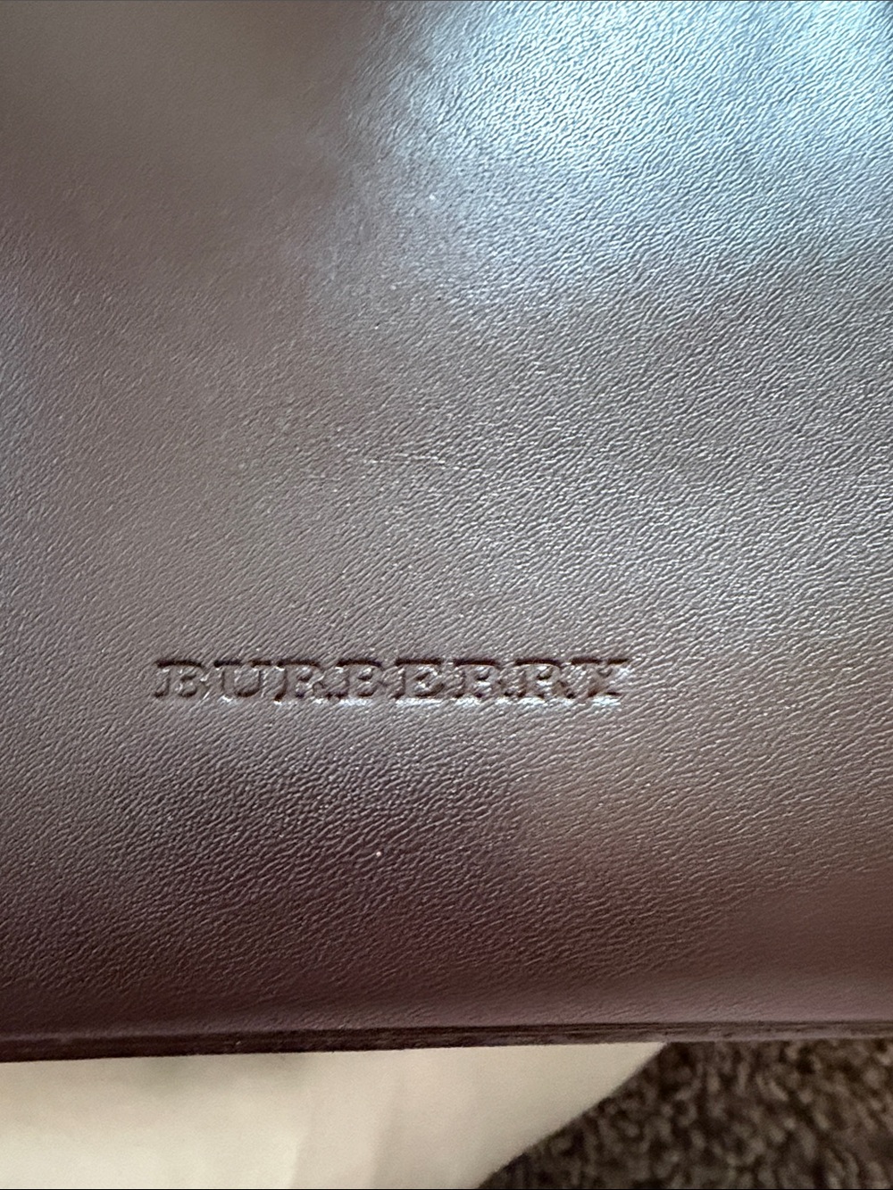 Burberry Brown Leather Shoulder Bag - Picture 2 of 8